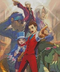 Phoenix Wright Ace Attorney Diamond Painting