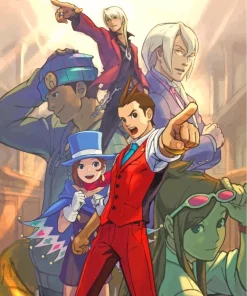 Phoenix Wright Ace Attorney Diamond Painting
