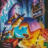 Sleepy Wizard Cat Diamond Painting