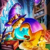 Sleepy Wizard Cat Diamond Painting