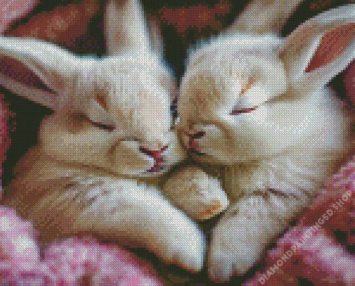 Sleepy Bunnies Diamond Painting