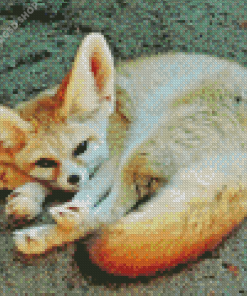 Wild Blond Fox Diamond Painting