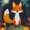 Cute Fall Fox Diamond Painting