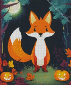 Cute Fall Fox Diamond Painting