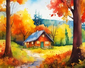 Fall Farmhouse Diamond Painting