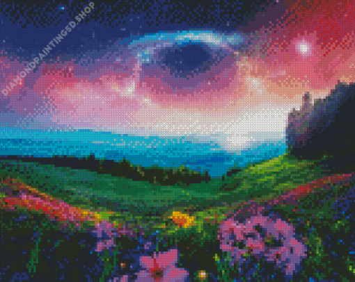 Galaxy Landscape Art Diamond Painting