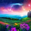 Galaxy Landscape Art Diamond Painting