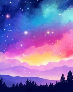 Galaxy Landscape Diamond Painting