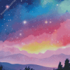 Galaxy Landscape Diamond Painting