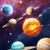 Galaxy Planets Diamond Painting