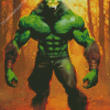 Green Werewolf Diamond Painting
