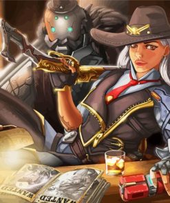 Ashe And Bob Diamond Painting