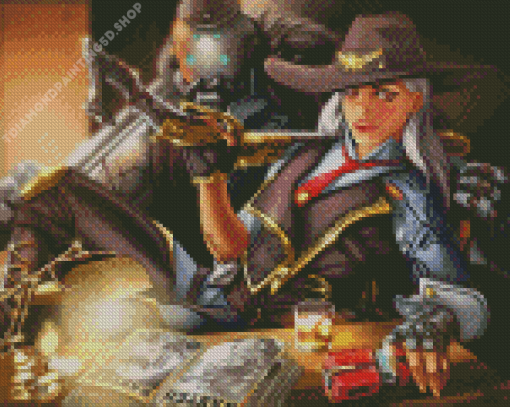 Ashe And Bob Diamond Painting
