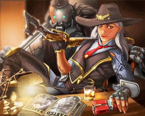 Ashe And Bob Diamond Painting