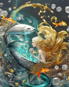 blond mermaid Diamond Painting