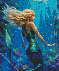Mermaid Underwater Diamond Painting