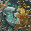 blond mermaid Diamond Painting