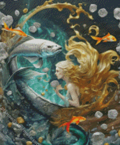 blond mermaid Diamond Painting