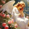Blonde Angel Diamond Painting