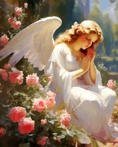 Blonde Angel Diamond Painting