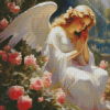 Blonde Angel Diamond Painting