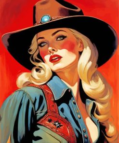 Blonde Cowgirl Diamond Painting
