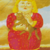 Blonde Fat Girl Diamond Painting