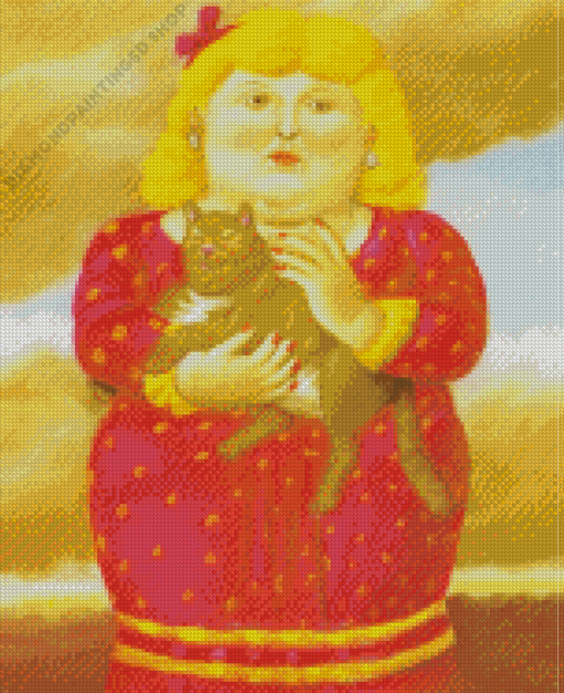 Blonde Fat Girl Diamond Painting