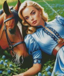 Blonde Girl Diamond Painting