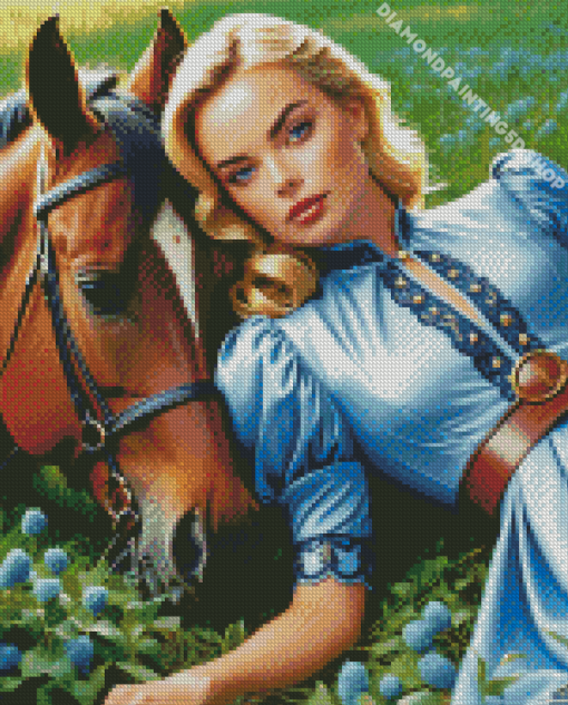 Blonde Girl Diamond Painting