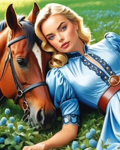 Blonde Girl Diamond Painting