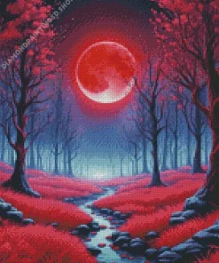 Blood Moon Diamond Painting