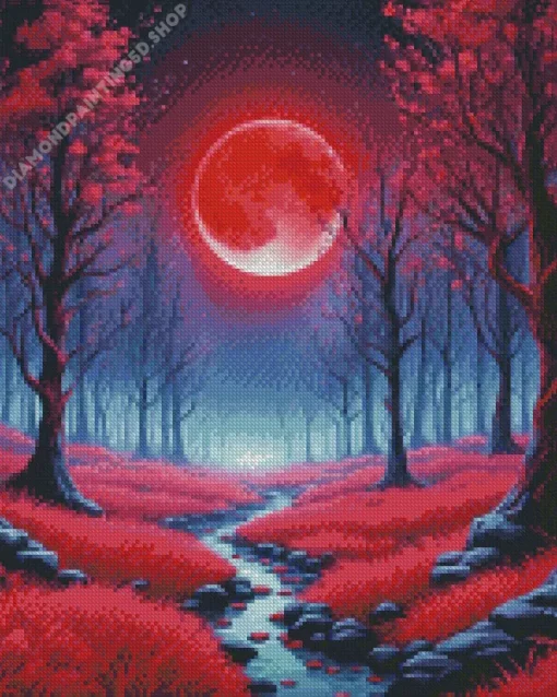 Blood Moon Diamond Painting