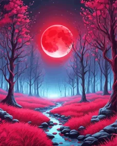 Blood Moon Diamond Painting