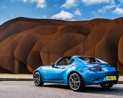 Blue Mx5 Diamond Painting