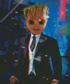 Groot In Suit Diamond Painting