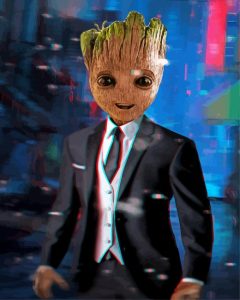 Groot In Suit Diamond Painting