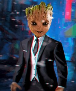 Groot In Suit Diamond Painting