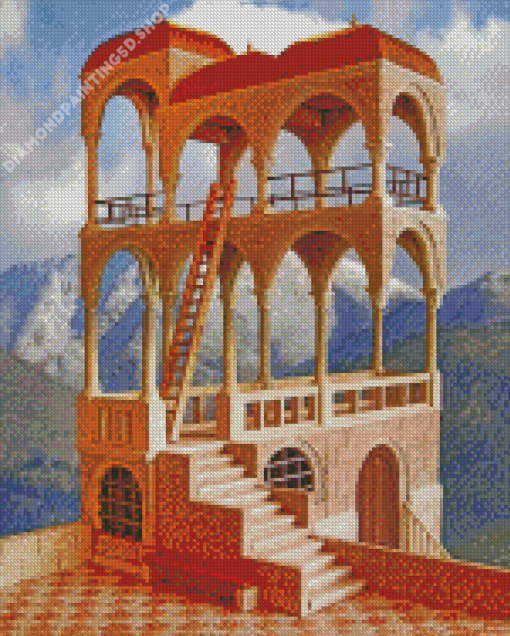 Escher Belvedere Diamond Painting