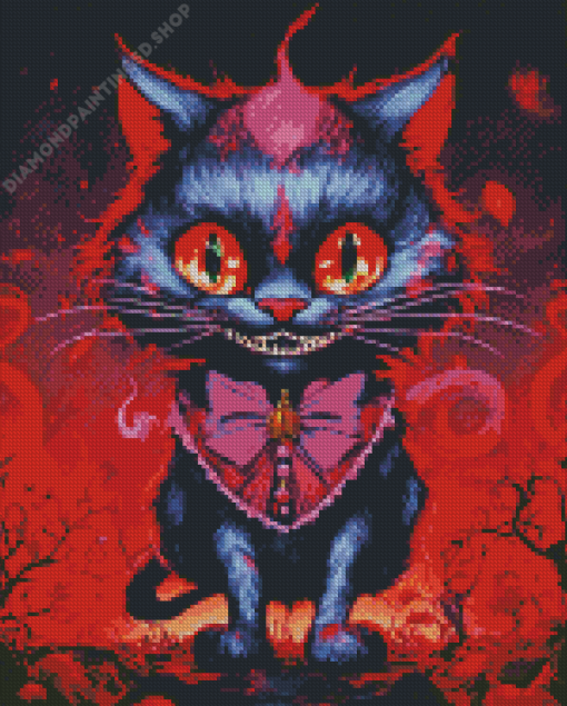 Evil Black Cat Diamond Painting