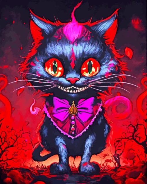 Evil Black Cat Diamond Painting