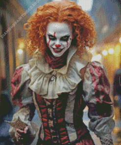 Evil Clown Girl Diamond Painting