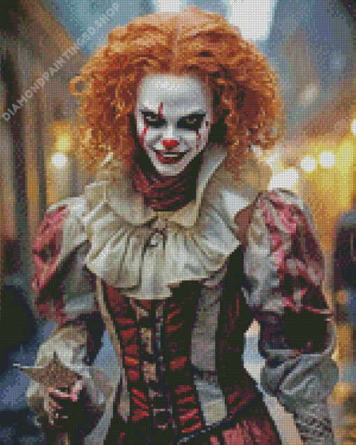 Evil Clown Girl Diamond Painting