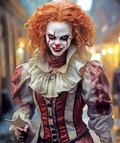 Evil Clown Girl Diamond Painting