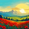Field Of Poppies Diamond Painting