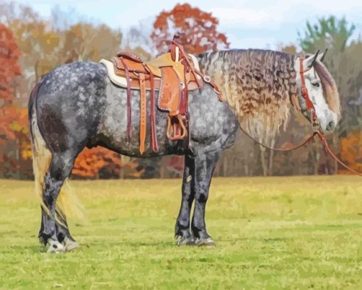 Friesian Horse Diamond Painting