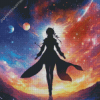 Galaxy Lady Diamond Painting