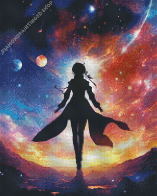 Galaxy Lady Diamond Painting