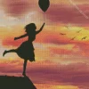 Girl With Balloon Diamond Painting