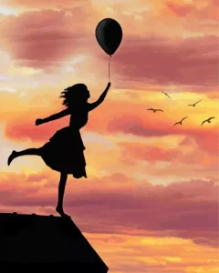 Girl With Balloon Diamond Painting